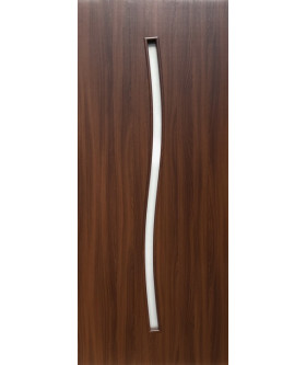 Line Glass-02 Шимо шоколад, со стеклом сатин